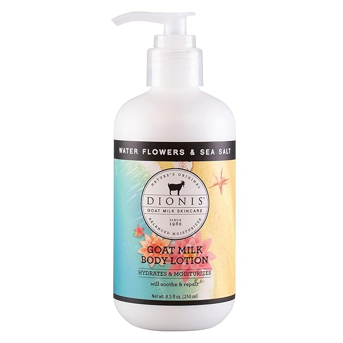 Dionis Goat Milk Body Lotion Water Flowers & Sea Salt 8.5 oz (Pack of 1)
