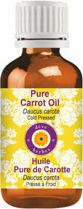 Deve Herbes Pure Carrot Oil (Daucus carota) Cold Pressed 50ml (1.69 oz)