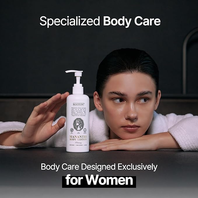 Manantio Women’s Vegan Body Lotion, Premium Customized Care for Smooth Texture, Wrinkle Care, Firmness & Deep Hydration, Improves Skin Elasticity and Moisture Balance, 300ml / 10.14 fl oz