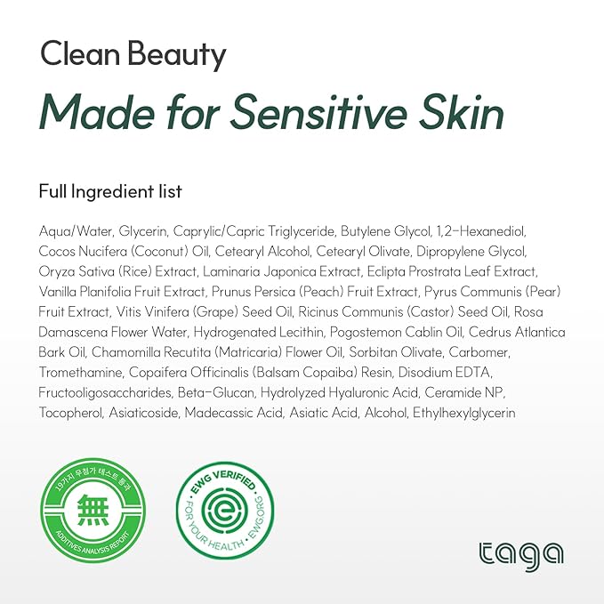 TAGA ATO Cream 250ml | Vegan Hypoallergenic Moisturizing Cream for Sensitive & Dry Skin | Gentle Hydrating Cream for Face & Body | Fragrance-Free, Non-Sticky Daily Moisturizer for the Whole Family