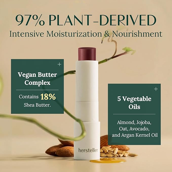 hersteller Nearby Recharging Lip Balm Vegan Butter Complex Intensive Moisturizing Treatment for Dry Lips and Cheek Natural Healthy (Mauve)
