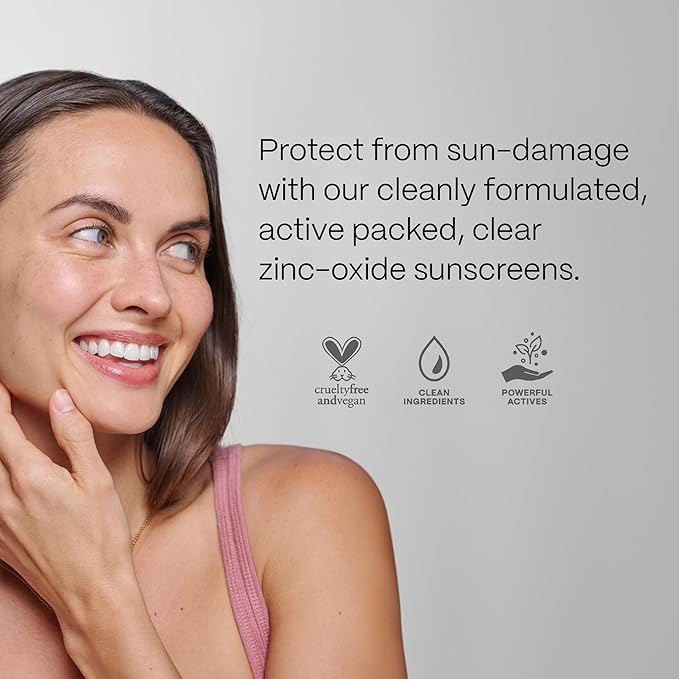 Mad Hippie Luminizing SPF 29+, Zinc Oxide Sunscreen, Reef-Safe Face Cream with Niacinamide & Hyaluronic Acid, 2 Oz