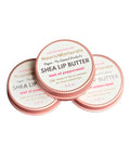 Shea Lip Butter - All Natural 4 Ingredient Lip Balm - Pack of 3 - ultra moisturizing vegan lip balm, for long lasting hydration, travel sized, w/Peppermint oil, nontoxic ingredients