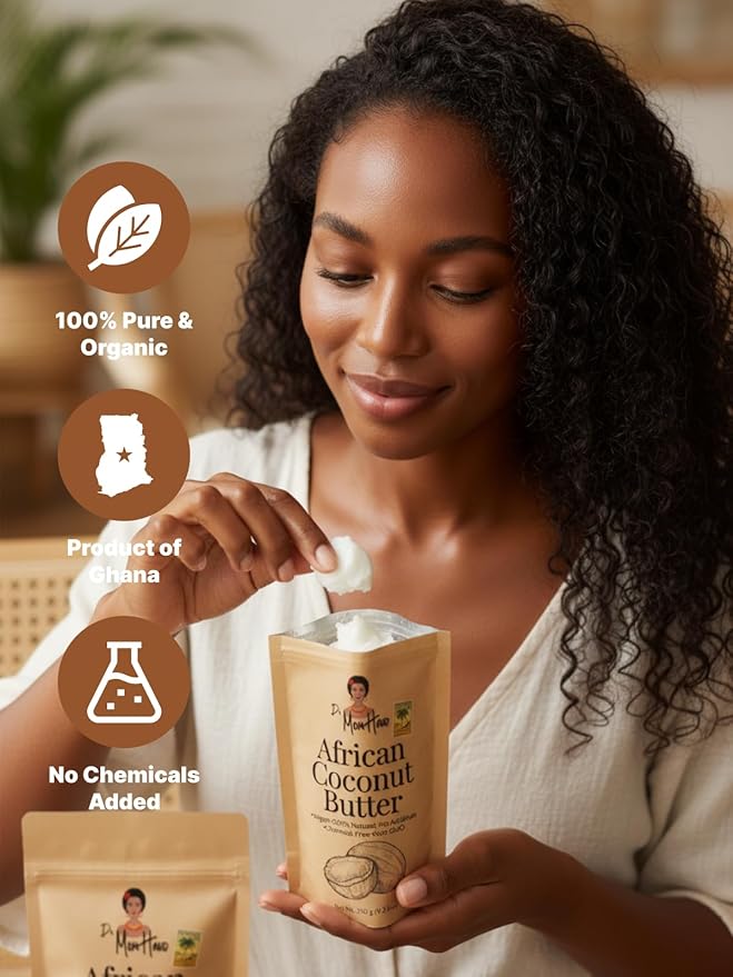 Organic Raw Coconut Butter | 100% Pure,Natural & Unrefined 3.53oz, African Wild Coconut Oil