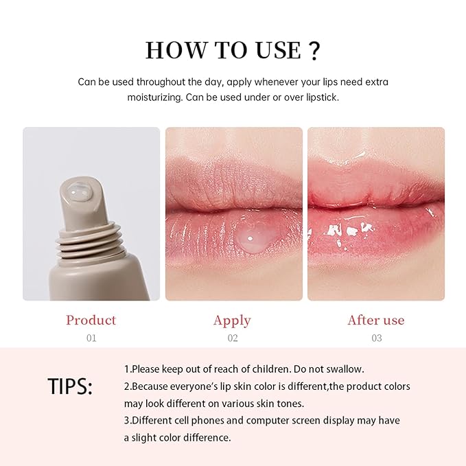 BAISEN DIARY Lip Butter Balm - Ultra-Hydrating, Nourishing Lip Care with Natural Ingredients, Shea Butter & Olive Oil, Soothes & Softens Dry Lips (#5 Pink Guava, 1)