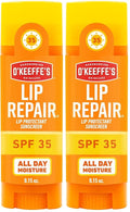O'Keeffe's Lip Repair SPF 35 Lip Balm Stick, (Pack of 2)