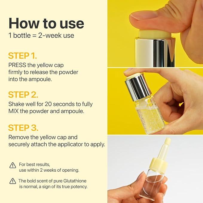 numbuzin No.5 Glutathione TXA Dark Spot Ampoule, Targeted Tone Care Concentrate for Dark Spots & Uneven Skin, Tranexamic Acid, Niacinamide, Vitamin Tree Water, Korean Skincare, 10.7g