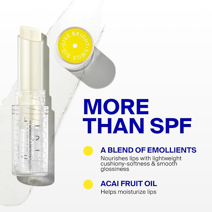 Supergoop! Unseen Sunscreen Clear Lip Protector - 100% Invisible, Lightweight SPF 30 Formula - Provides UV & Environmental Protection - Natural Finish - 0.12 oz
