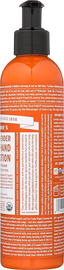 Dr. Bronner's, Lotion Orange Lavender Organic, 8 Fl Oz