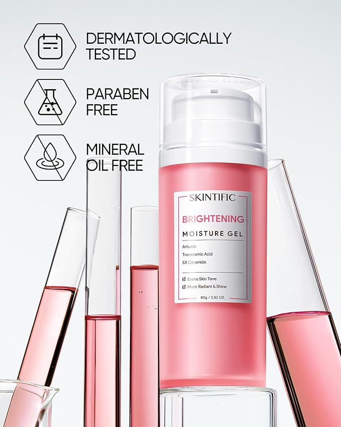 Niacinamide Brightening Cream,Fades Dark Spots, Evens Skin Tone, Tranexamic Acid, α-Arbutin, 5X Ceramides, Centella Asiatica, Suitable for Oil and Acne-prone skin, 2.82 OZ / 80g
