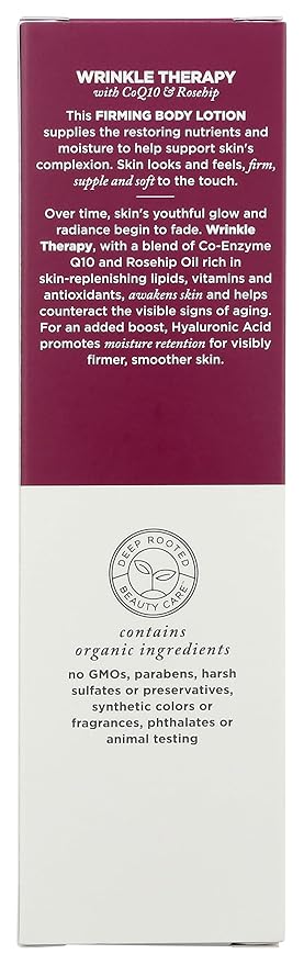 Avalon Organics Firming Body Lotion, Wrinkle Therapy with CoQ10 & Rosehip, 8 Oz