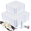 Lip Balm Bulk Unlabeled - Made in USA 150 Pack Vanilla Bulk Chapstick - Natural Ingredients Vitamin E Shea Butter - Custom Chapstick Bulk For Party & Wedding Favors