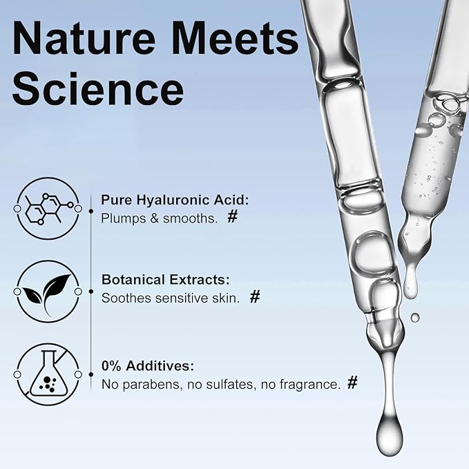Hyaluronic Acid Facial Serum with Retinol, Vitamin C, Snail Mucin & Collagen-2 fl.oz-Intense Hydration & Balancing Essence -Age-Defying & Enhancing Formula-Daily Skin Care for a Plump, Dewy Complexion
