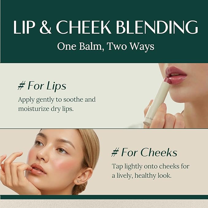 hersteller Nearby Recharging Lip Balm Vegan Butter Complex Intensive Moisturizing Treatment for Dry Lips and Cheek Natural Healthy (Mauve)