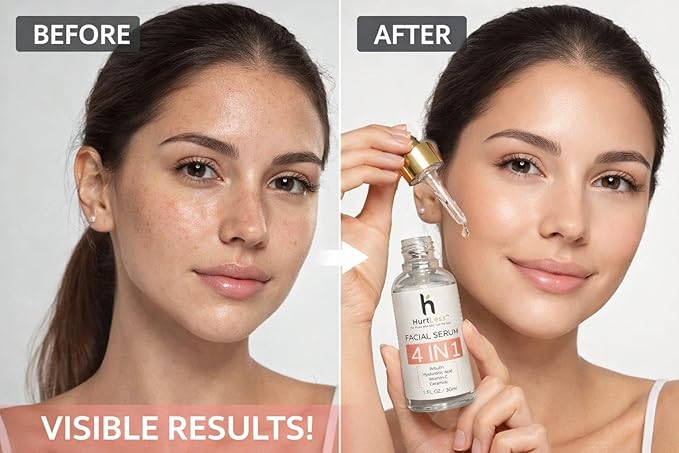 Hyaluronic Acid Face Serum with Niacinamide – Deep Hydration Serum for Dry & Sensitive Skin – Reduce Fine Lines – Fragrance Free, Paraben Free, Daily Use Skin Care