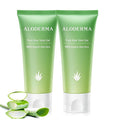 Aloderma Aloe Vera Gel Made within 12 Hours of Harvest with 99% Pure Organic Aloe Vera, Naturally Hydrating for Soothing Skincare, Moisturizing Aloe Gel for Skin, Face, Sensitive Skin - 4oz - 2ct