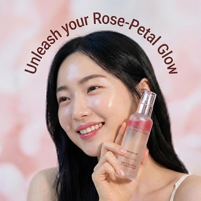 MIGUHARA Facial Mist & Mist Serum, Korean Skincare (Rose)