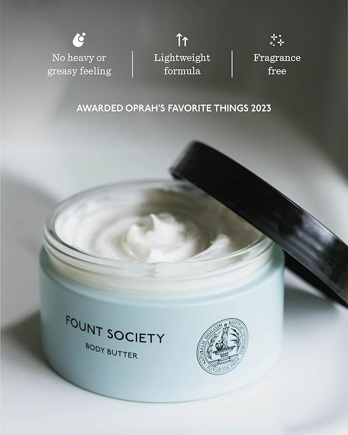 Body Butter - 3.3 fl oz Nutrient-Dense Hydrating Body Butter with Sea Fennel & Shea Butter - Lightweight, Fast-Absorbing, Fragrance-Free - Vegan & Cruelty-Free