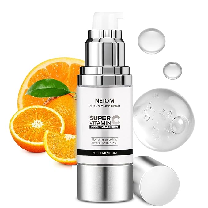 Vitamin C Serum with Hyaluronic Acid & Vitamin E + B5 - Anti-Aging Tripeptide Formula for Mature Skin, Hydrates & Firms, Targets Wrinkles, Dark Spots & Fine Lines