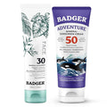 Badger SPF 50 Mineral Sunscreen and SPF 30 Mineral Face Sunscreen