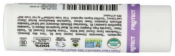 Protect Lip Balm Vanilla Lavender ECO LIPS 0.15 oz Stick