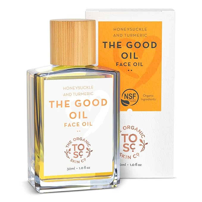 Gua Sha Oil for Face Care - Skin Brightening Serum for Dark Spots Fine Lines & Wrinkles with Organic Jojoba Calendula Sunflower & Turmeric Oil for Face Hydration Glow & Even Skin Tone (30mL)