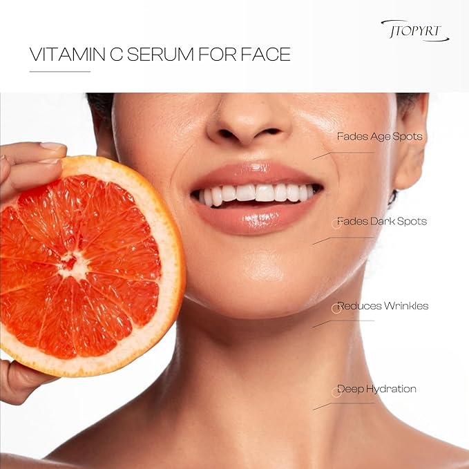 Vitamin C Face Serum: Skin Tone and Wrinkle Reduction - Nighttime Routine for Radiant Complexion in Fashion Women
