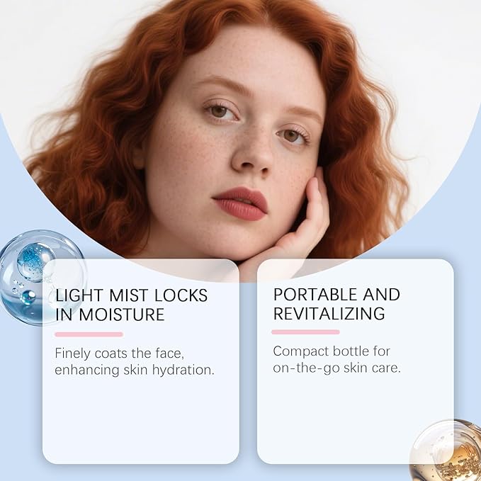 Serum Facial Mist Spray, Daily Face Spray, Hydrating Refreshing Mist for All Skin Types (1pcs)