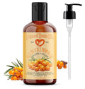 Natural Born Oils Sea Buckthorn Oil, 8oz, Organic, Cold-Pressed, Rich in Fatty Acids, Ideal for Moisturizing Skin, Strengthening Hair