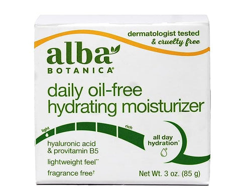 Alba Botanica Daily Oil-Free Hydrating Moisturizer, 3 Ounce (Pack of 2)