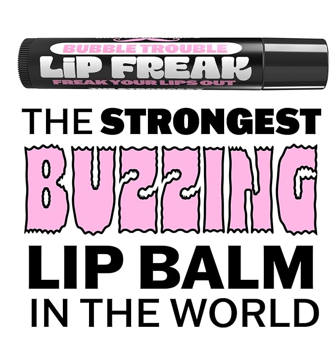 Doctor Lip Bang's BUZZING Lip Balm | Lip Freak | 100% All Natural | Cruelty Free | Bubble Trouble