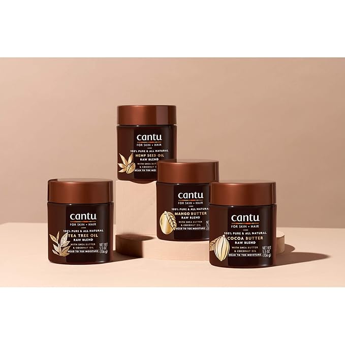 Cantu Skin Therapy Hydrating Raw Blends Body Butter Mango Butter Shea Butter and Coconut Oil, 5.5 Ounce