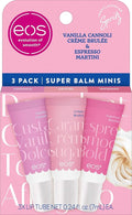 eos Limited Edition 24H Moisture Mini Super Balm, Dolce Vita - Hydrating, Moisturizing Lip Treatment, For Dry Lips, Travel Size, Shea Butter, Cruelty-Free, 0.169 fl oz, 3-Pack