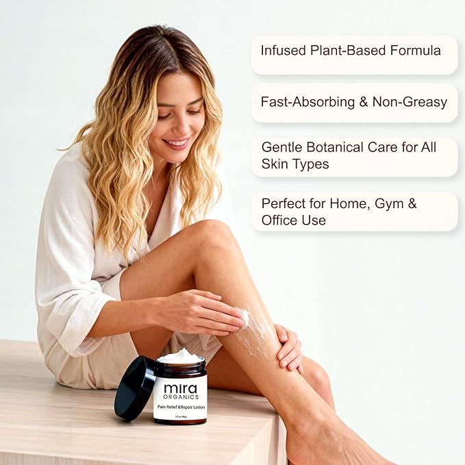 Mira Skin Relief & Repair Cream - Intense Nourishing Moisturizer with Botanical Blends for Daily Face & Body Hydration, Soothes Dryness, Gentle for All Skin Types