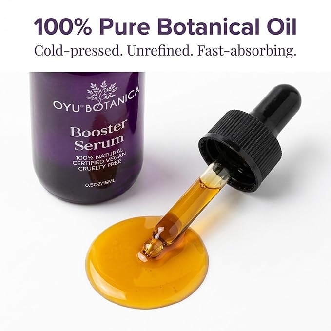 Oyu Botanica Booster Serum – Fragrance-Free, Vegan, Fragrance-Free, Oil 0.34 fl oz