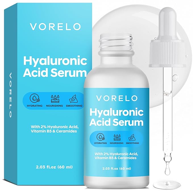 Hyaluronic Acid 2% + B5 and Ceramides (2.03 fl.oz), Hyaluronic Acid Serum for Daily Hydration, Lightweight Formula Absorbs Quickly to Leave Skin Feeling Plumper and Smoother, Non-Sticky Finish