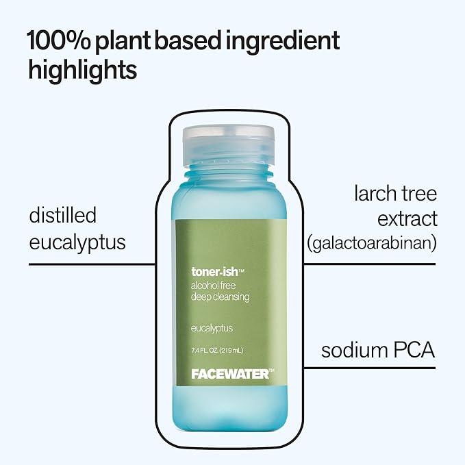Facewater Toner-ish Deep Cleansing Eucalyptus Alcohol Free Toner