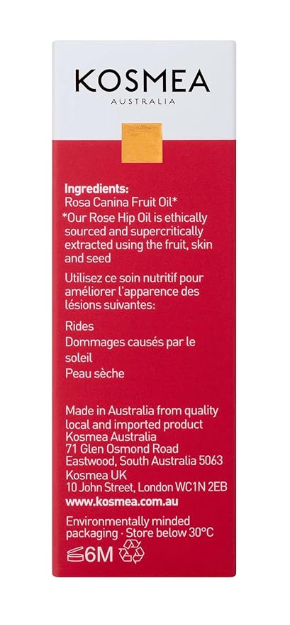 KOSMEA Skin Clinic Certified Rose Hip Oil, 10 ML