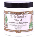 Blossom to Bath Palo Santo Wood Cocoa Mango Body Cream (8 Ounce) - Natural Fragrance - Feels Like A Lotion And Works Like A Butter with a Spa Inspired Herbal Scent