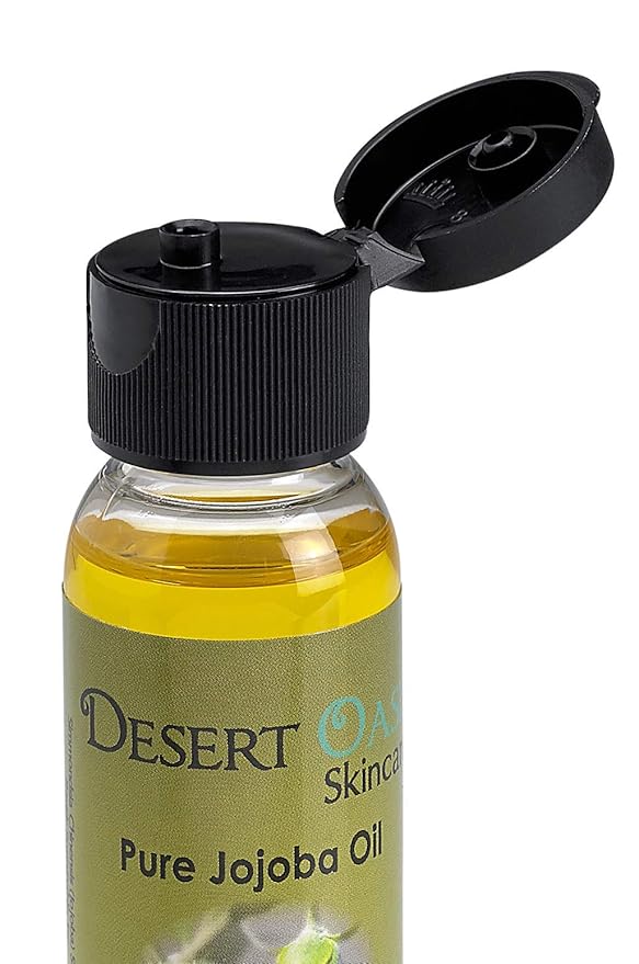 | USDA Certified Organic Jojoba Oil – 100% Pure, Cold Pressed, Natural Conditioner for Face, Hair, Skin, Nails, Tattoos & Piercings – (2 fl oz / 59 ml)