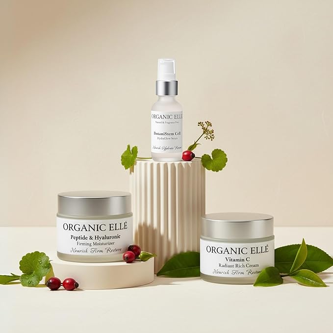 Vitamin C Radiant Rich Cream, Antioxidant Face Moisturizer with Aloe Vera and Botanical Oils