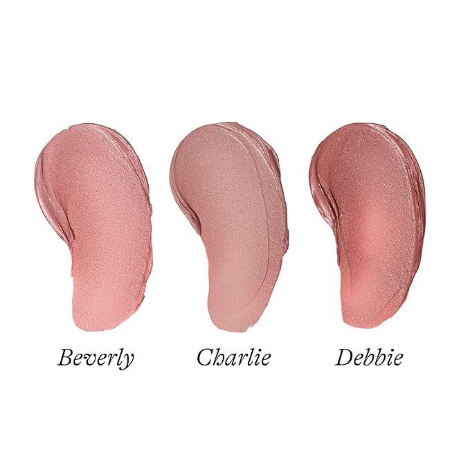 Poppy & Pout All Natural Lip Tints, Sustainable Cardboard Tubes, Hand-filled, Beeswax, Vitamin E, Coconut Oil, Cruelty Free (Bare & Beautiful Trio)