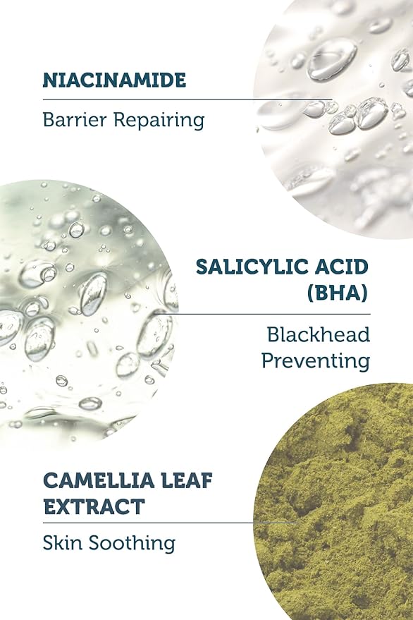 The Purest Solutions Exfoliating Salicylic Acid Cleanser Facial Cleanser (0.5% Salicylic Acid & 1% Niacinamide) - For Oily/Combination Skin - Reduces Pimples and Acne Prone - Vegan (6.76 fl. oz)