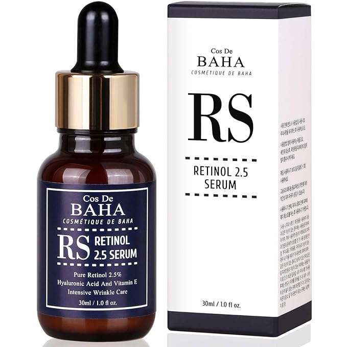 Retinol 2.5% Solution Facial Serum with Vitamin E - Facial, Age Spot Remover, High Strength Solution for Face without a Prescription, 1 Fl Oz (30ml)