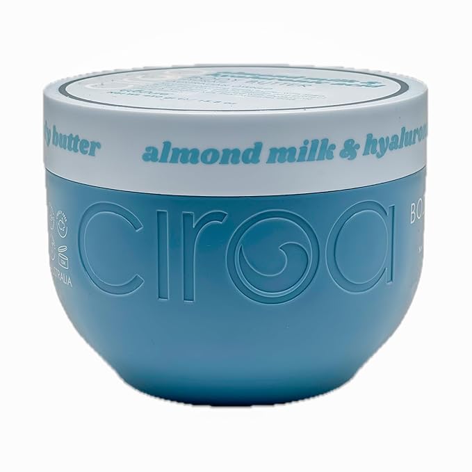 Ciroa Ultra-Hydrating Body Butter With Shea Butter And Glycerin Almond Milk And Hyaluronic Acid 15.8 oz