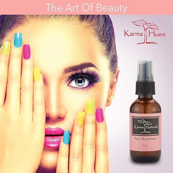 Karma Organic Pure Rose Water Spray Natural Face Toner Anti Toxic Skin Fresher