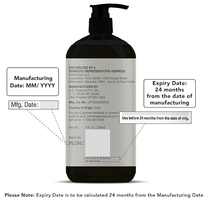 Majestic Pure Avocado Oil - 100% Pure & Natural - Premium Grade, Cold-Pressed, Hexane-Free Carrier Oil for Skin, Hair and Body - Moisturizing Skin, Hair and Scalp - 16 Fl Oz