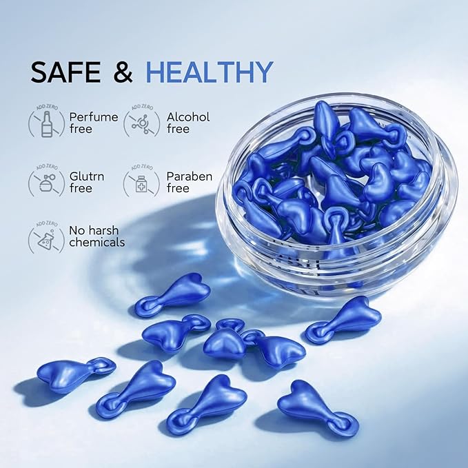 HKH Copper Peptides Serum for Face: 38 Capsules Anti-aging Facial Serum with Peptide & Hyaluronic Acid for Fine Lines Wrinkles & Dryness - Daily Use for 30+ Women - Travel-Friendly