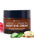Tree To Tub Retinol Under Eye Cream for Dark Circles, Puffiness, Wrinkles, Bags Under Eyes - Sensitive Skin Night Eye Moisturizer for Women & Men w/Hyaluronic Acid, Organic Green Tea, Natural Ginseng