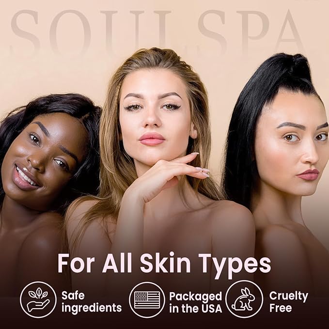 SOULSPA PURE Grape & Shea Butter Body & Foot Scrub - Rejuvenating & Antioxidant Rich Exfoliating Body Scrub for Glowing Skin, 10 oz
